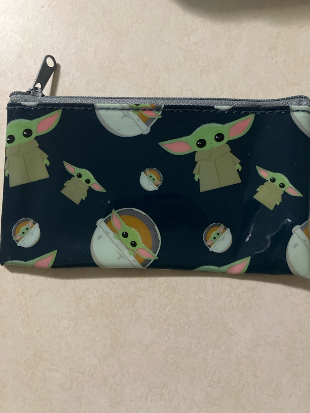 Star Wars Grogu zipper pouch 5.75” long
